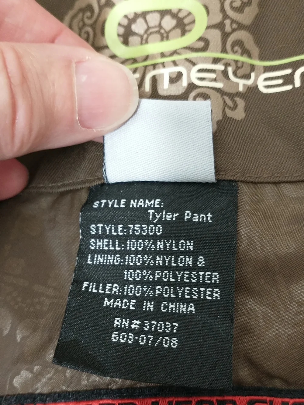 Obermeyer Tyler Snow Pant, Size 18 Youth, Cream, Grow Along Tech., Winter, Ski